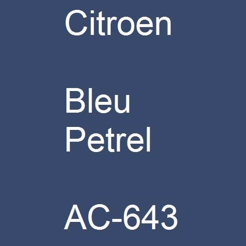 Citroen, Bleu Petrel, AC-643.